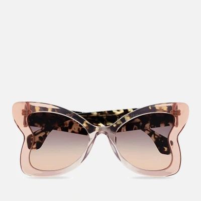 Image of Vivienne Westwood Athalia Acetate Oversized Sunglasses