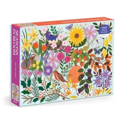Image of Galison Seasons In Bloom 1000 Piece Jigsaw Puzzle Featuring Beautiful Artwork Of Nature Across All
