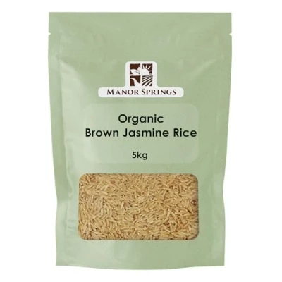 Image of Organic Brown Jasmine Rice 5kg by Manor Springs