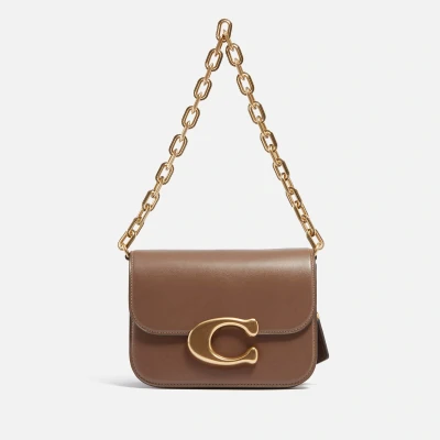 Image of Coach LUXE Refined IDOL Handbag, Women&#039;s, Size: One Size, Dark stone