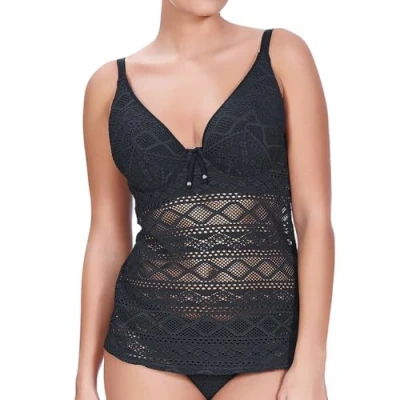 Image of Freya Womens Sundance Tankini Top , Black, 34DD