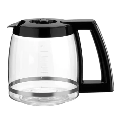 Image of 12 Cup Glass Carafe Replacement for Cuisinart Coffee Maker, DCC 1200PRC Pot CoffeeMaker 1200, DGB500BK, 1100BK, 2650, CHW 12, DGB 550BK1, 625BC, 700BC