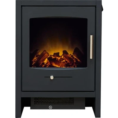 Image of Adam Bergen Electric Stove in Charcoal Grey