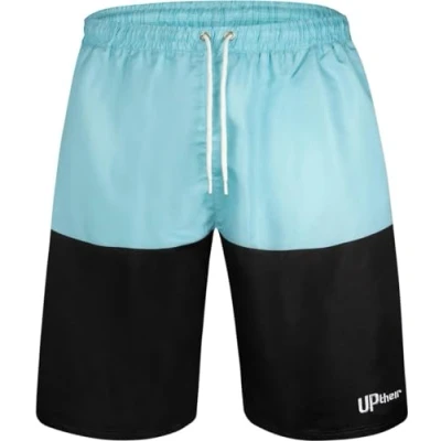 Image of Uptheir Mens Elba Colour Block Swim Shorts Blue 6XL