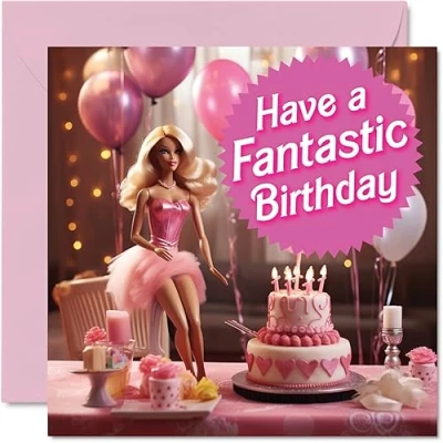 Image of Birthday Cards for Women Fantastic Girl Happy Card Best Friend Sister Mum Auntie Nan Work Colleague Cousin, 145mm x Ladies Bday Greeting Her