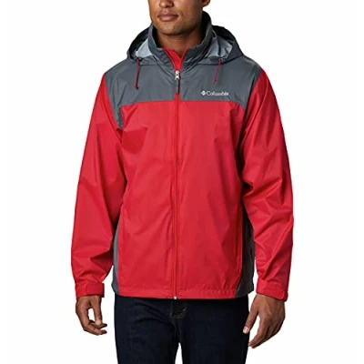 Image of Columbia Men&#039;s Glennaker Lake Rain Jacket, Red, XXL