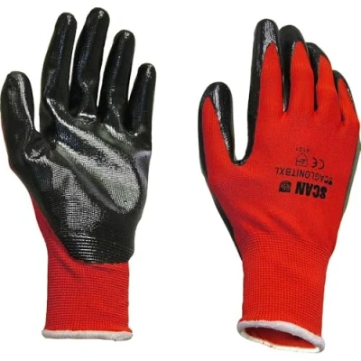 Image of Scan Nitrile Coated Knitted Gloves XL (Size 10) SCAGLONITBXL