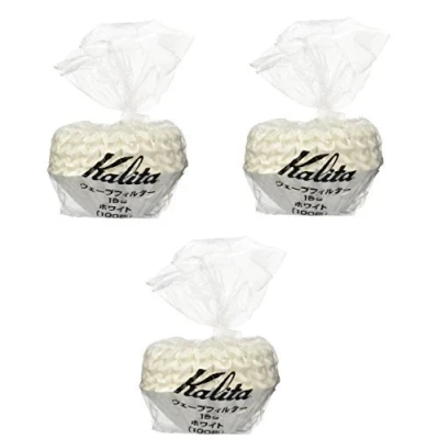 Image of [3 Sets!] Kalita: Wave Series Filter 155 [1 2 persons] White , 100 sheets # 22201 (Japan Import) by Kalita