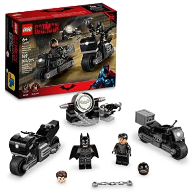 Image of LEGO DC Batman: Batman &amp; Selina Kyle Motorcycle Pursuit 76179 Building Kit; Cool Super Hero Toy for Kids Aged 6+ (149 Pieces)