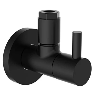 Image of Kirchhoff Design Universal Quick Release, Angle Control Valve for Cold and hot Water Pipes, 98166120, Black