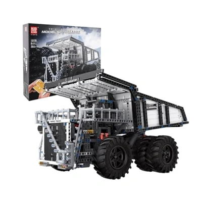 Image of Mould King Mining Dump Truck 2044/pcs Remote Control RC Brick Model Car 13170