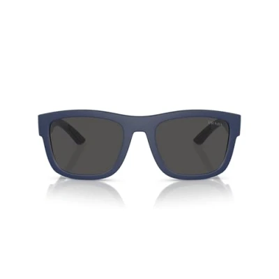 Image of Prada Linea Rossa Unisex Sunglasses, Size: 56, Blue opaco