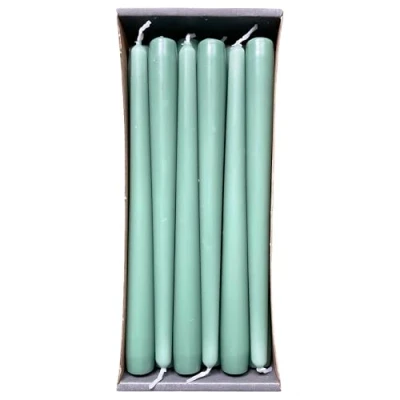 Image of Nordring Tapered Candles 2.3 cm x 25 Moss Green Pack of 12