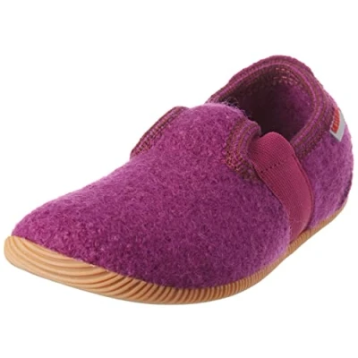 Image of Giesswein Unisex kids Weidach Slippers, Violet, 9 UK Child