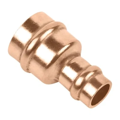 Image of Bag of 10 22mm x 15mm Solder Ring Reducing Coupling (Known as to Reducer Also/Copper Fitting Reducer/reducing Also Available in 8mm, 10mm, 15mm, 22mm, 28mm and 35mm)