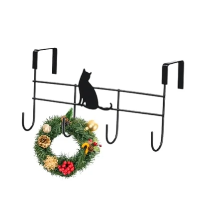 Image of Gomice Over Door Hangers Hooks Metal for Towels Invisible,Convenient Towel Hanger, Free Hanger Hook Living Room, Bathroom, Bedroom