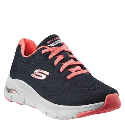 Image of Skechers Women&#039;s Arch Fit Big Appeal Sneaker,Black White,8 UK