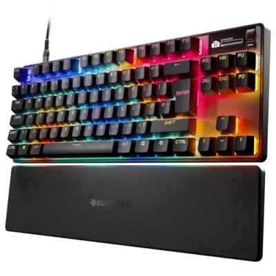 Image of SteelSeries Apex Pro TKL Gen 3 OmniPoint 3.0 HyperMagnetic Switches Adjustable Actuation Rapid Trigger Game Ready Presets Protection Mode Tap/SOCD OLED English Layout (QWERTY)
