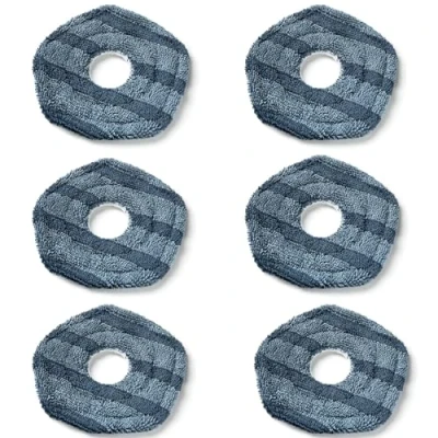 Image of Chuancheng 6 Pack Reusable Mop Pads for Eufy X10 Pro Omni X9 Robot Vacuums, Replacement Washable Mopping Cloth
