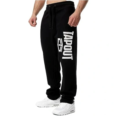 Image of Tapout Men&#039;s Active Basic Jogger, Black/White, 3XL