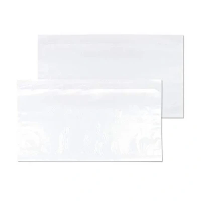 Image of Blake Purely Packaging DL 235 x 132 mm Plain Documents Enclosed Wallet Envelopes Peel &amp; Seal (PDE30) Clear Pack of 1000