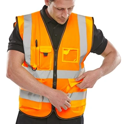 Image of BeeSwift EXECUTIVE HI VIZ WAISTCOAT ORANGE M