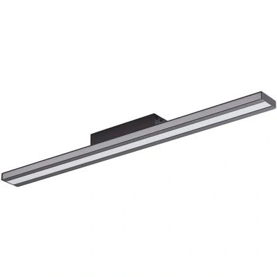 Image of Lucande Smart LED ceiling lamp Leicy black 5.8 cm RGB CCT
