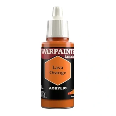 Image of The Army Painter Yellows &amp; Oranges Warpaints Fanatic 18ml Acrylic Paints (Lava Orange)