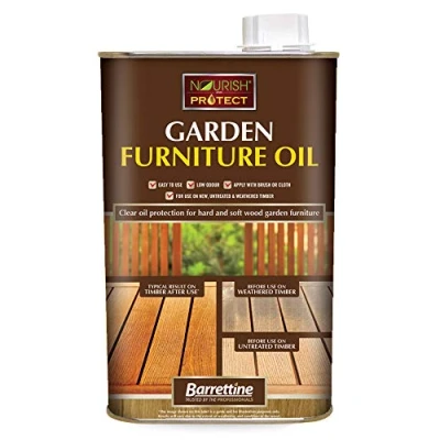 Image of Nourish &amp; Protect OIGF001 1 L Garden Furniture Oil, Natural
