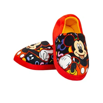 Image of Disney Boys Slippers Mickey Mouse Red 10