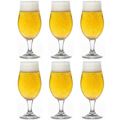 Image of Libbey Munique Beer Glass 490 ml / 49 cl Set of 6 with Base Functional Design