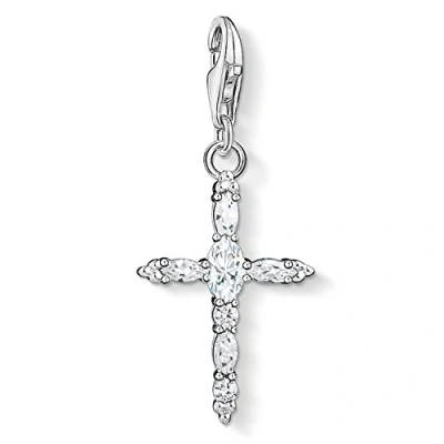 Image of THOMAS SABO Women&#039;s Clasp Charms 925 Sterling Silver 1484 051 14, one size, Silver, Cubic Zirconia