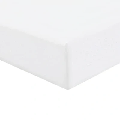 Image of Brentfords Plain Dye Fitted Bed Sheet Non Iron Super Soft Easy Care Microfibre, White King Size