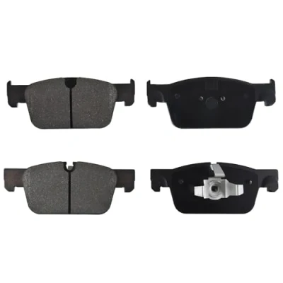 Image of 31423651, 31423652, 31658359, 32276321, 32373348 Brake pad set BLUE PRINT ADBP420020 Front Axle prepared for wear indicator with piston clip