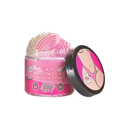 Image of Mallows Beauty Body Butter Shea Nourishing Cocoa &amp; Vanilla for Silky Smooth Skin Hydrates and Soothes Razor Burn Dryness