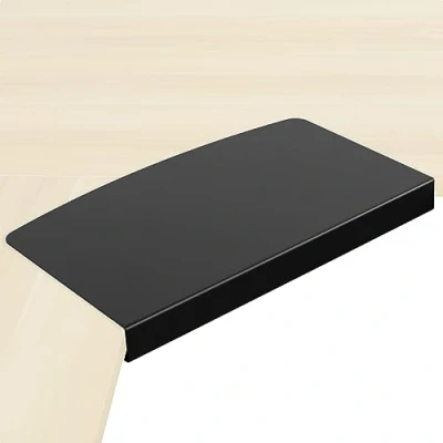 Image of VIVO 17 inch Corner DESK Connector Platform for Mounting Under Keyboard Trays on L Shaped Workstations, Black, AC07S