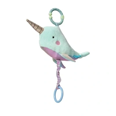 Image of Manhattan Toy Under the Sea Narwhal Baby Teether &amp; Travel Pull