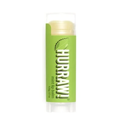 Image of Hurraw! Mint Lip Balm: Organic, Certified Vegan, Cruelty and Gluten Free. Non GMO, 100% Natural Ingredients. Bee, Shea, Soy Palm Made in USA