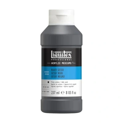 Image of Liquitex 5320251 Professional Black Gesso Surface Prep Medium, 237 ml