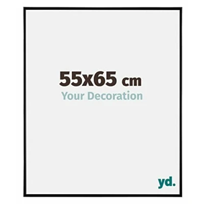 Image of Your Decoration Picture Frame 55x65 cm Decorative Wall in Plastic with Plexiglas Glass Antireflection Excellent Quality Black High Gloss Evry