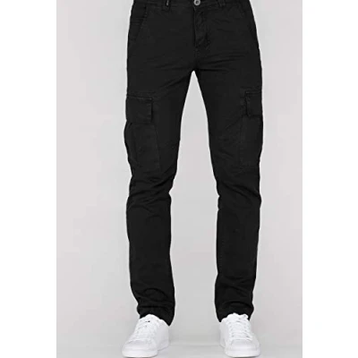 Image of Alpha Industries Agent Relaxed fit jeans, Men&#039;s, Size: 31, Black