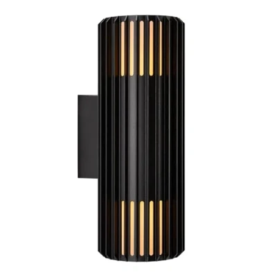 Image of Nordlux Aludra Double Wall Light Seaside Black Outdoor E27 Homeware Lighting Décor 220 240V IP54 Class 1 (Earth Contact)