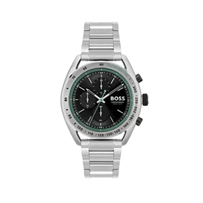 Image of BOSS Chronograph Quartz Watch for Men with Silver Stainless Steel Bracelet 1514023