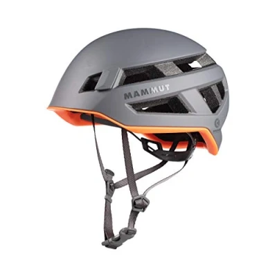 Image of Mammut Unisex Adult Crag Sender Helmet Lightweight Climbing with Kevlar Reinforcements, Titanium, 56 61 cm
