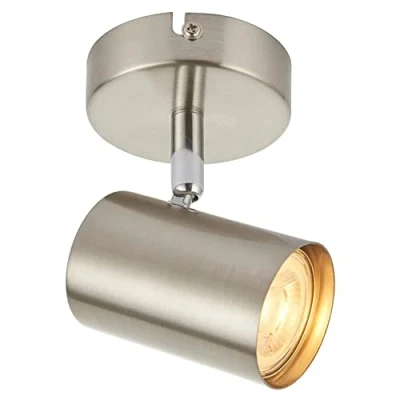 Image of Arezzo Adjustable Single Spotlight IP20 Rated Dimmable Ceiling Spot Lighting Decorative LED Wall Lights 7W 240V GU10 (Not Included) Satin Chrome Finish