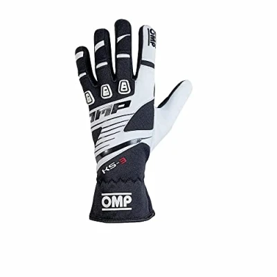 Image of Omp OMPKK02743E076L KS 3 Gloves My2018 Black/White SZ L