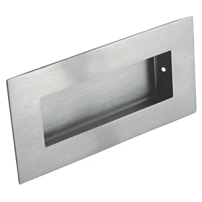 Image of Eurospec Rectangular Flush Pull Handle 102mm Satin Stainless Steel