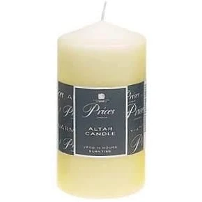 Image of Prices 2 x ALTAR CANDLE 150x80MM CHURCH IVORY