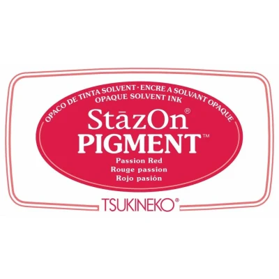 Image of IMAGINE STAZON Ink PAD PSSION, Passion Red, Small