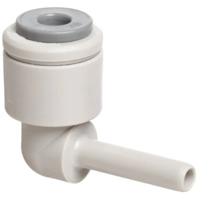 Image of John Guest Stem Elbow 3/8 inch OD x 1/4 Tube (one Supplied)